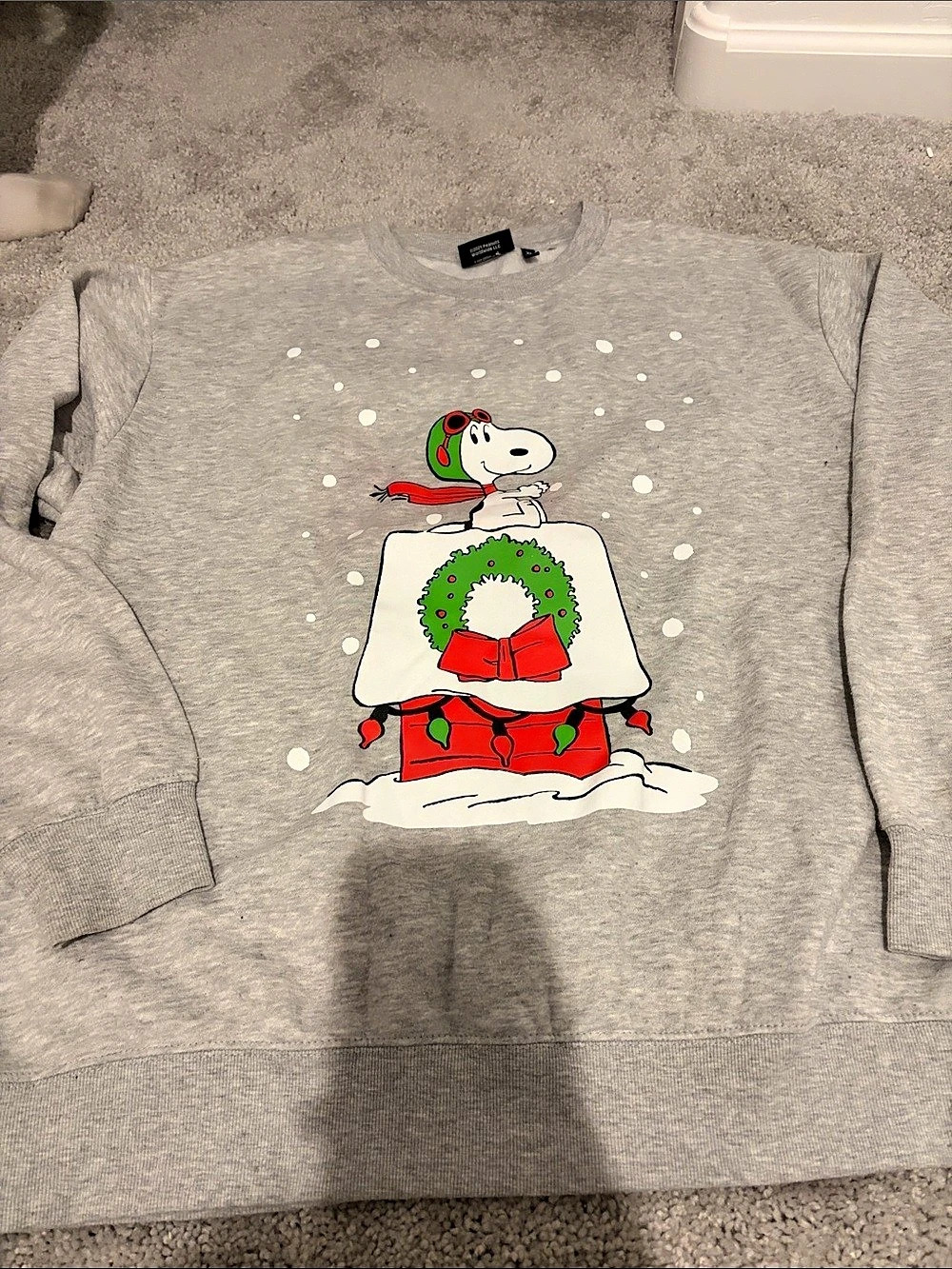 Peanuts Snoopy Holiday Graphic Sweatshirt Size XL